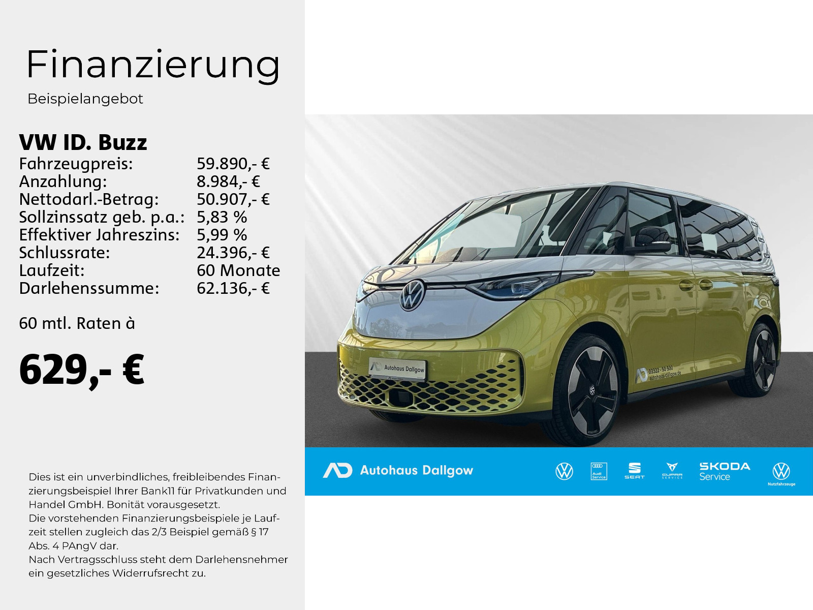 ID.Buzz Pro 150 kW (204 PS) ACC+ RFK+ LED+ Navi+
