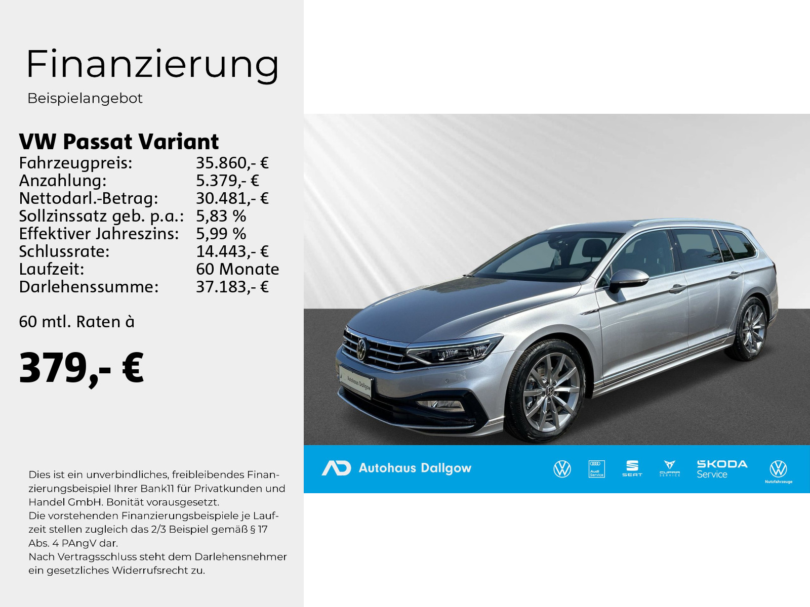 Passat Variant Elegance-R-Line-Sportp./Winterräd