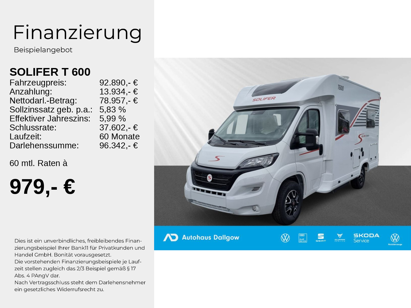 Emotion T 600 ! Alles drin bei 5,99m! PDC+Kamera