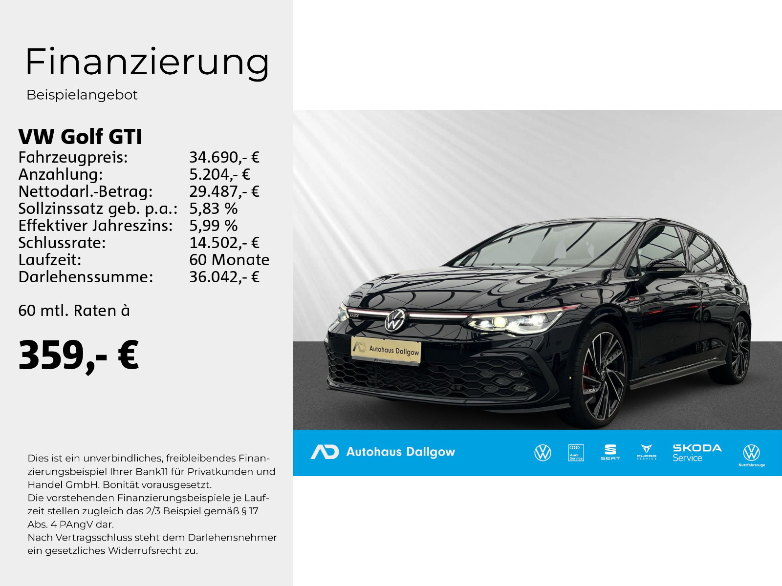 Golf GTI 2.0 l TSI DSG ACC+Car Play+LED+PDC+RFK+