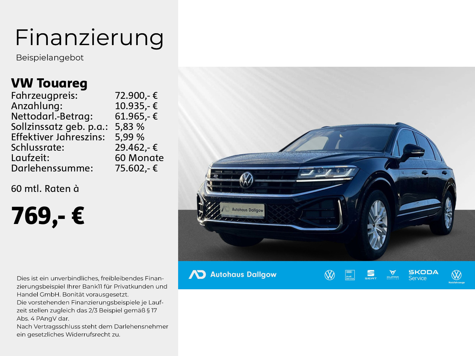 Touareg R-Line (Neues Modell) LED+NAVI+Head-up++