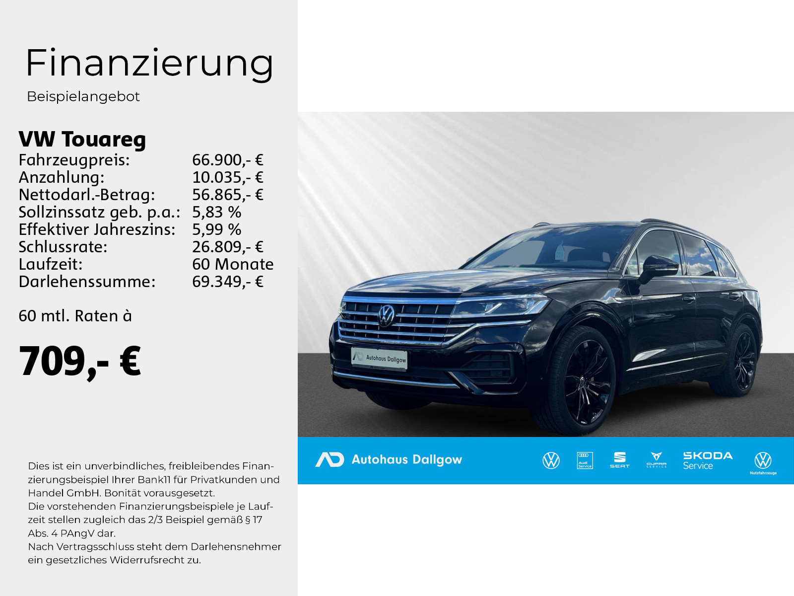 Touareg R-Line 3,0 V6 TDI AHK schw+Headup+Sitzbe