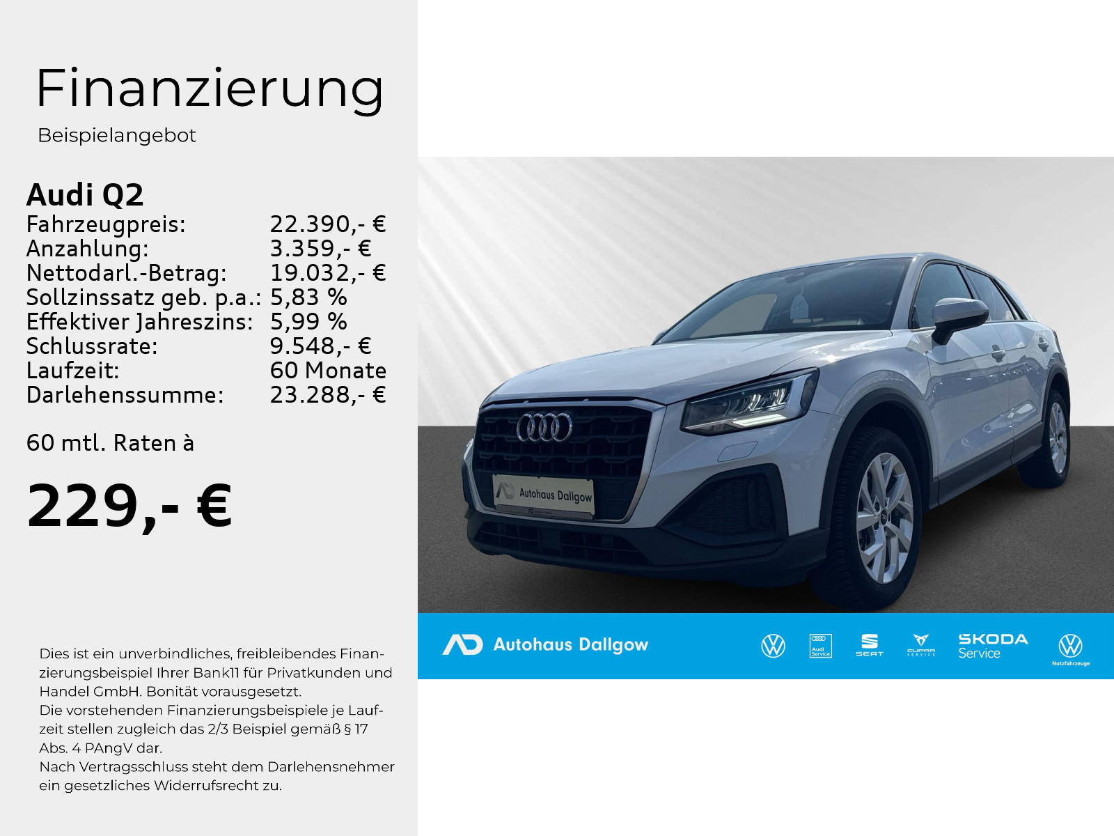 Q2 35 TFSI 110(150) kW(PS) Schaltg. PDC+LED+RFK+