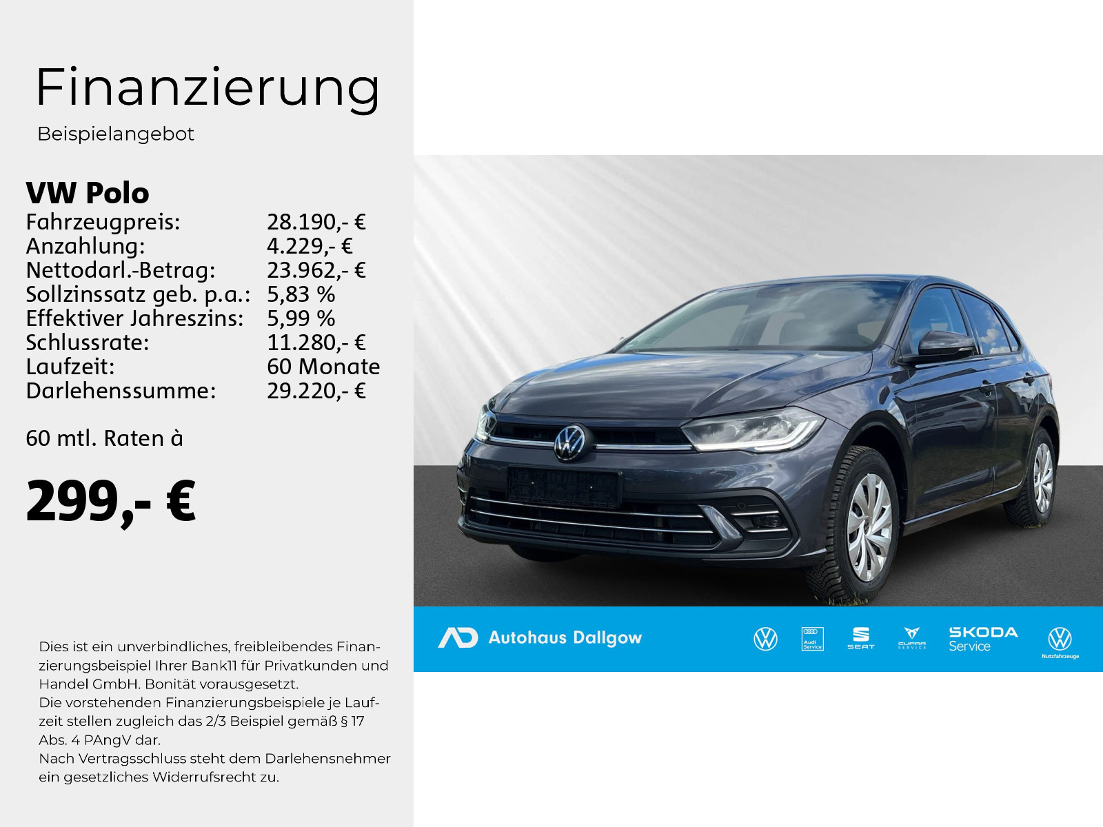 Polo Style 116 PS Alarm+Navi+RearView+Keyl.+WiRä