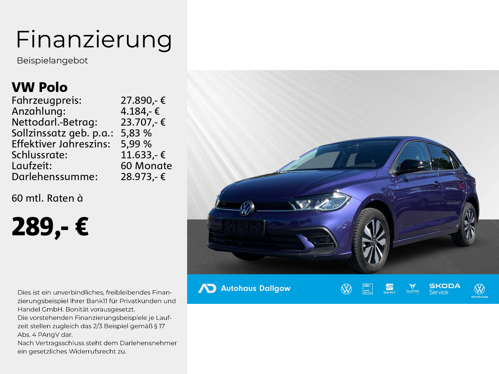 Polo Goal Life 1,0l TSI 95PS*5-G+LED+PDC+Nav+RFK