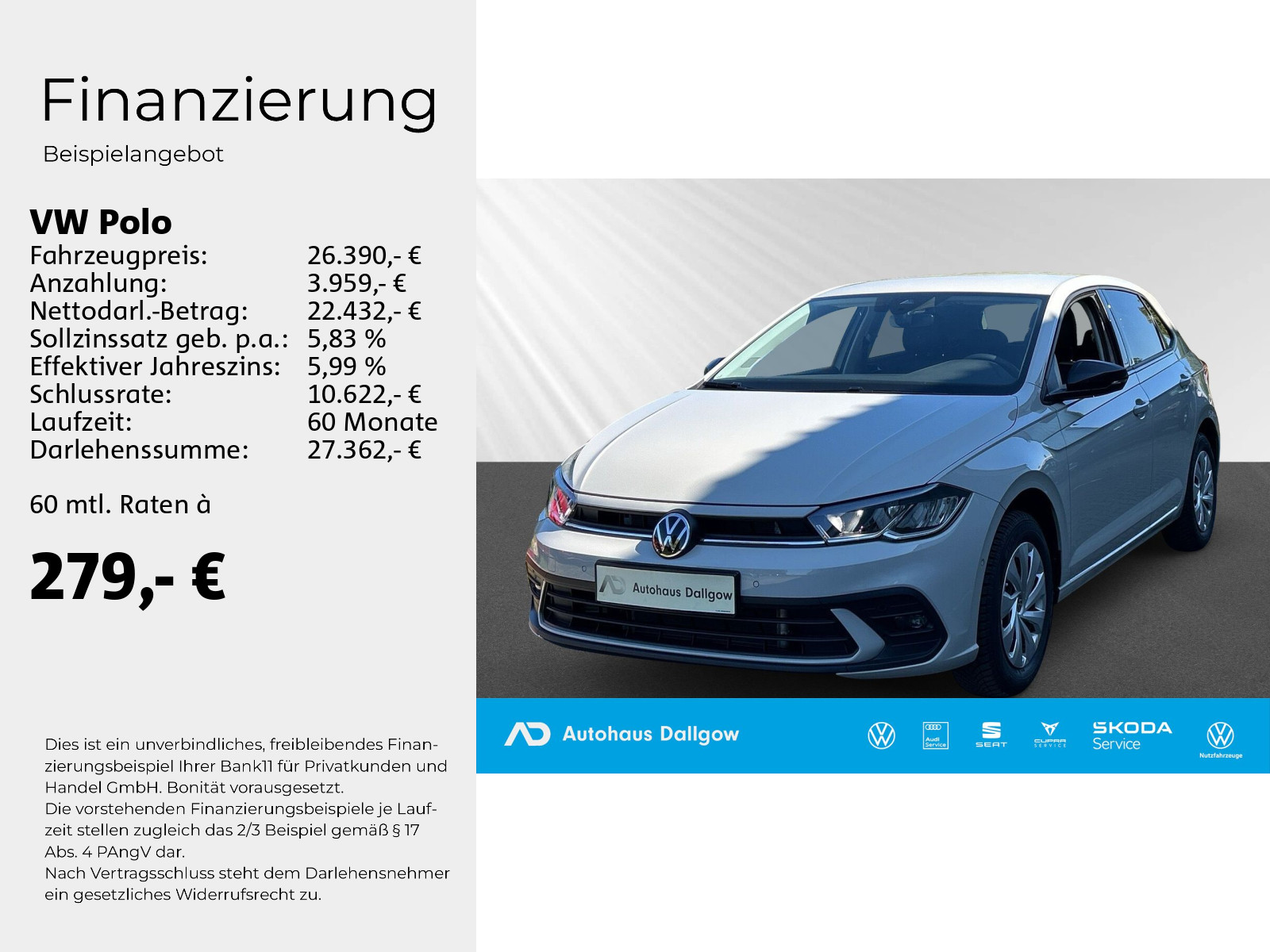 Polo Goal Life 1.0l 116PS*DSG+Alarm+Nav+WiRä+RFK