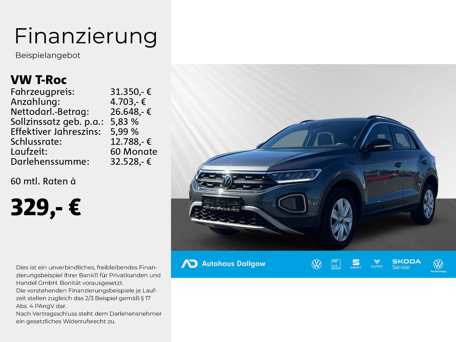 T-Roc GOAL 1.5 l TSI 150 PS*DSG LED+PDC+Navi+RFK