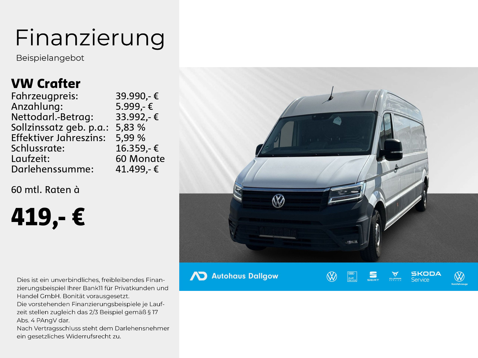 Crafter 35 Kasten HD 2.0l Fronta.+6-Gang-Schaltg
