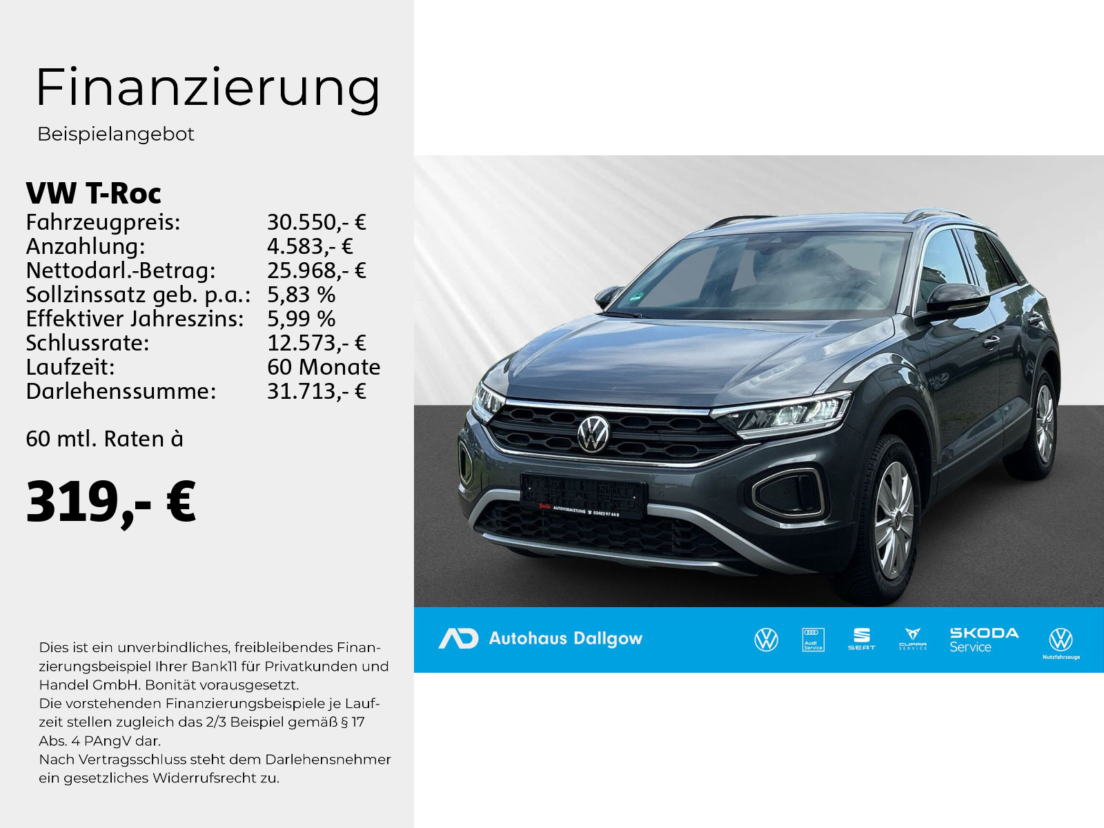 T-Roc GOAL 1.5 l TSI 150 PS*DSG LED+PDC+Navi+RFK