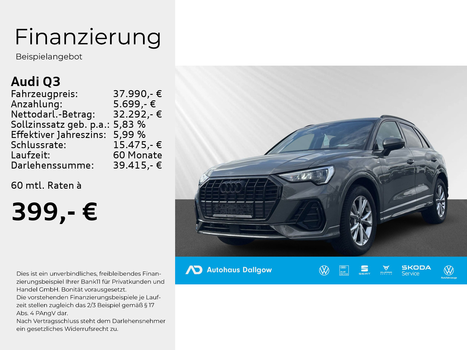 Q3 S line 35 TFSI 110 kW S tronic