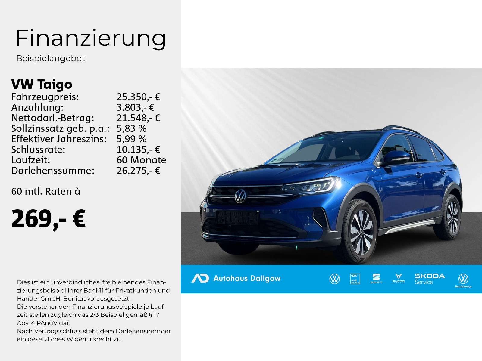 Taigo Life 1,0 l TSI OPF 81 kW (110 PS)