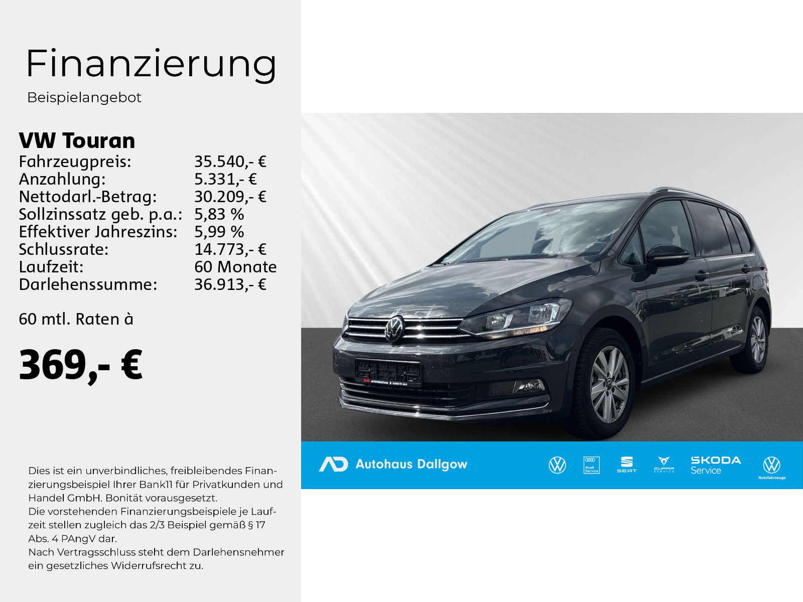 Touran 1.5 TSI Start-Stopp Comfortline OPF (EURO 6