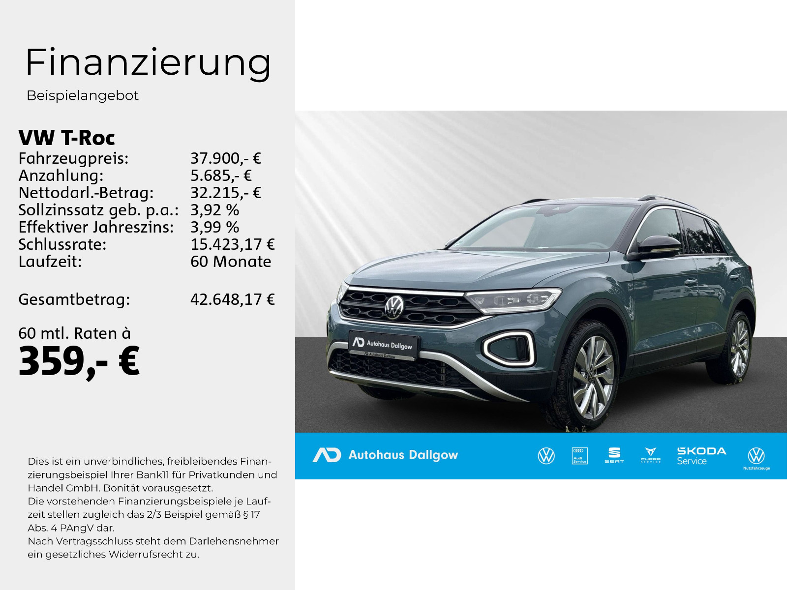 T-Roc GOAL 1.5 l TSI 150 PS*DSG LED+PDC+Navi+RFK