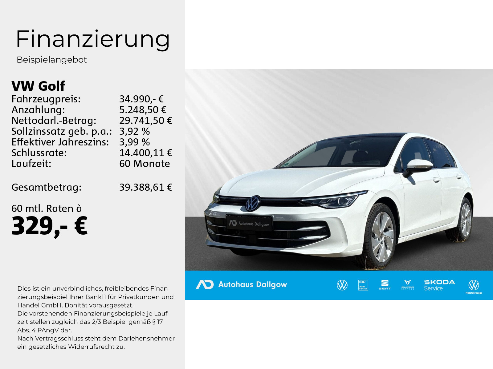 Golf VIII 1.5 eTSI Style Busin.Prem+Pano+LEDmatr