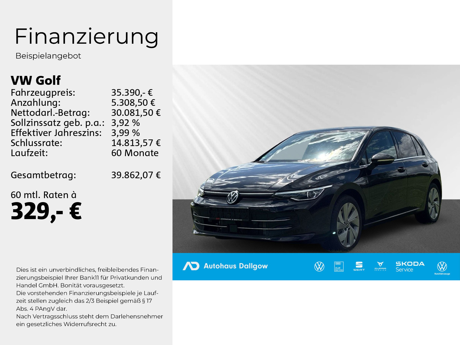 Golf VIII 1.5 eTSI Style Busin.Prem+Pano+LEDmatr