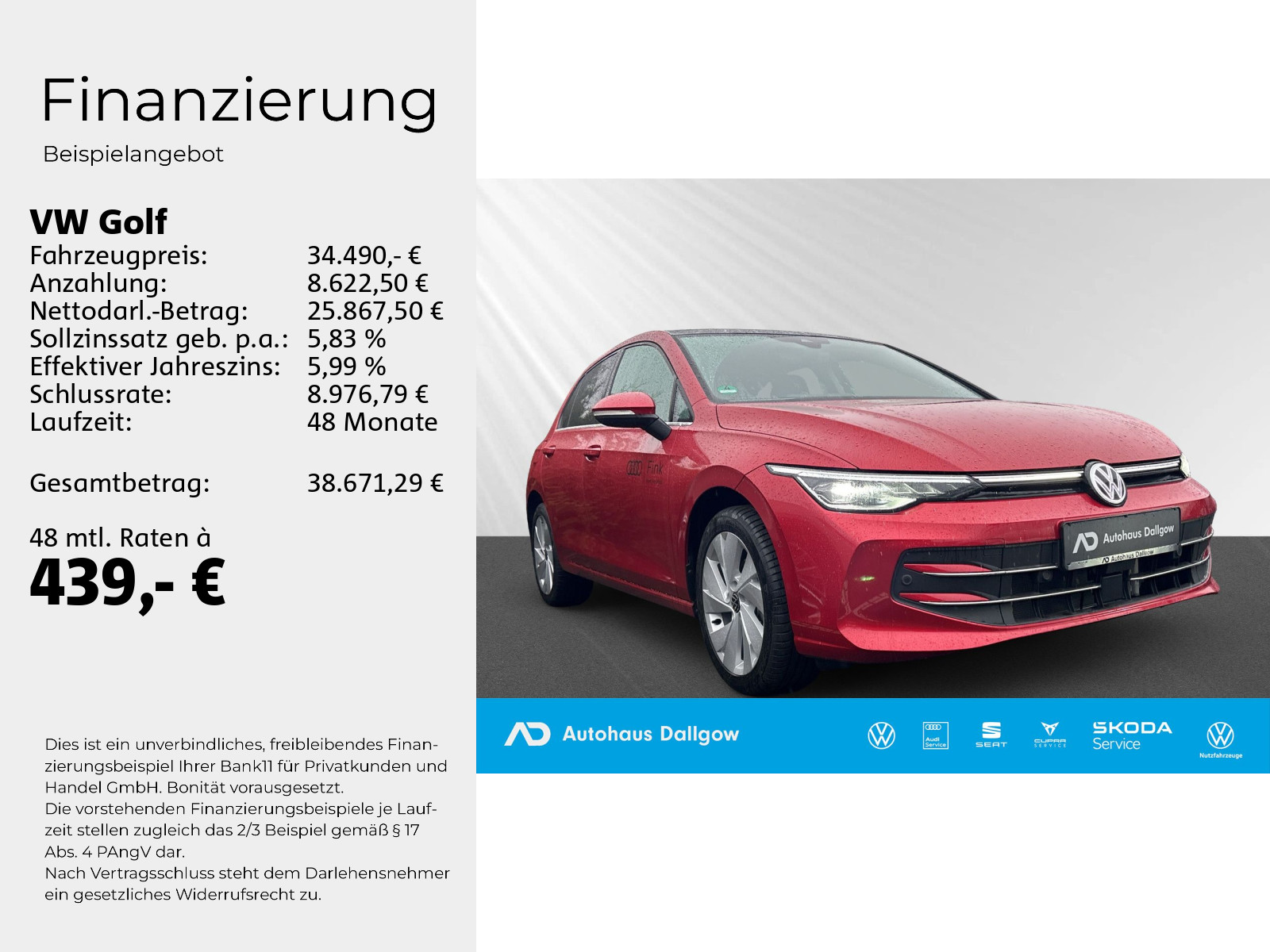 Golf VIII 1.5 eTSI Style Busin.Prem+Pano+LEDmatr