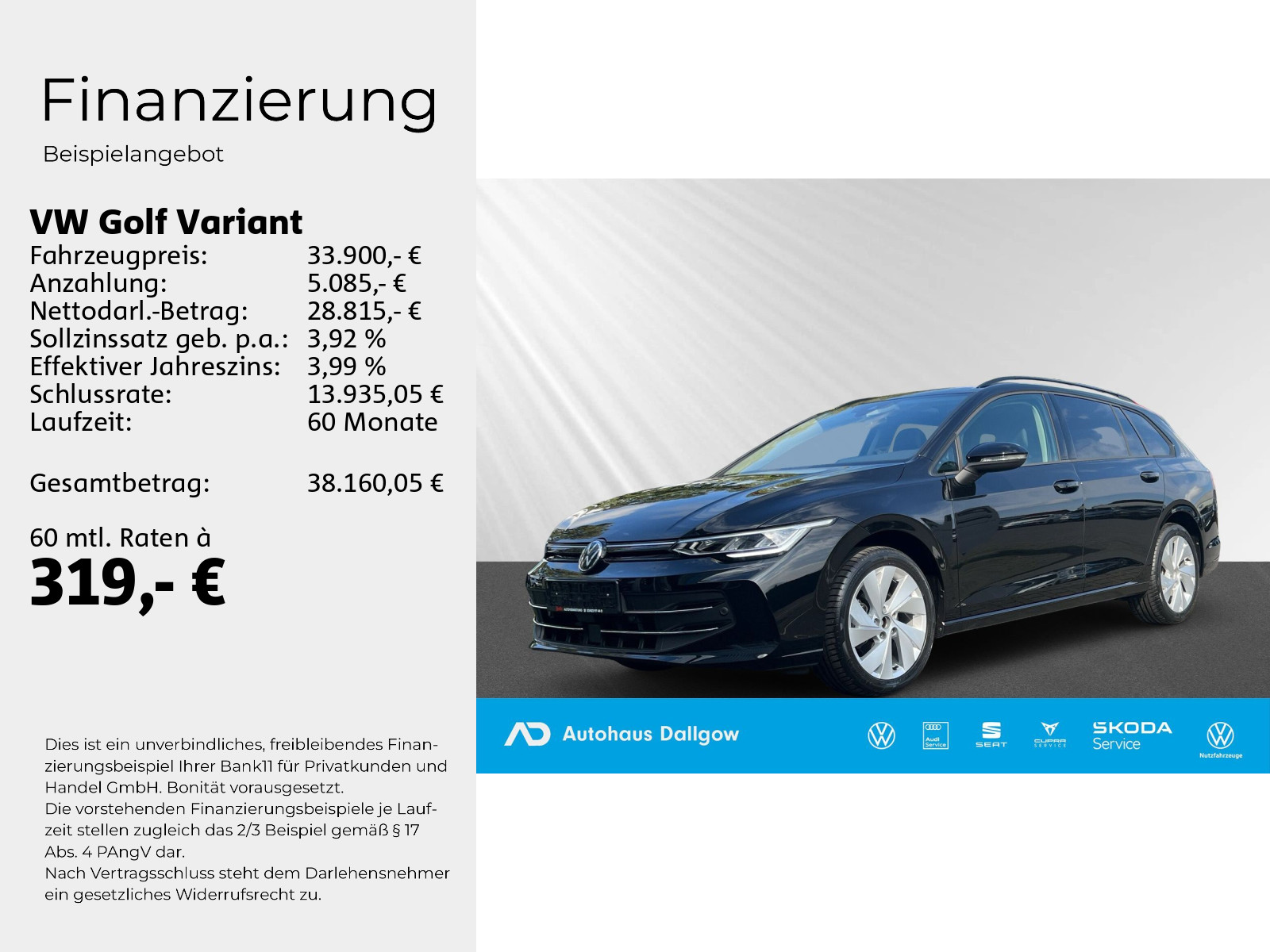 Golf Variant 1.5eTSI Goal+AHK klap+PANO+RFK+WiRä