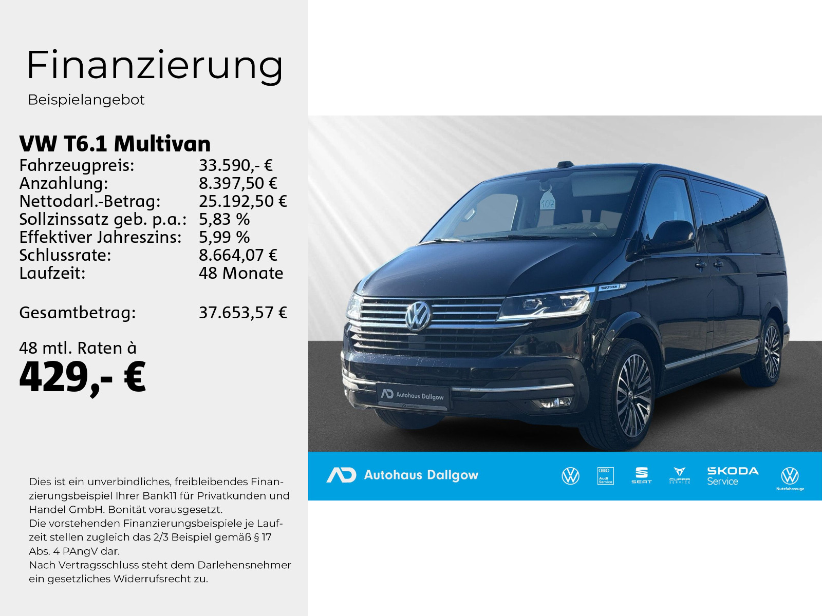 T6.1 Multivan Highline 2,0 l 150 kW