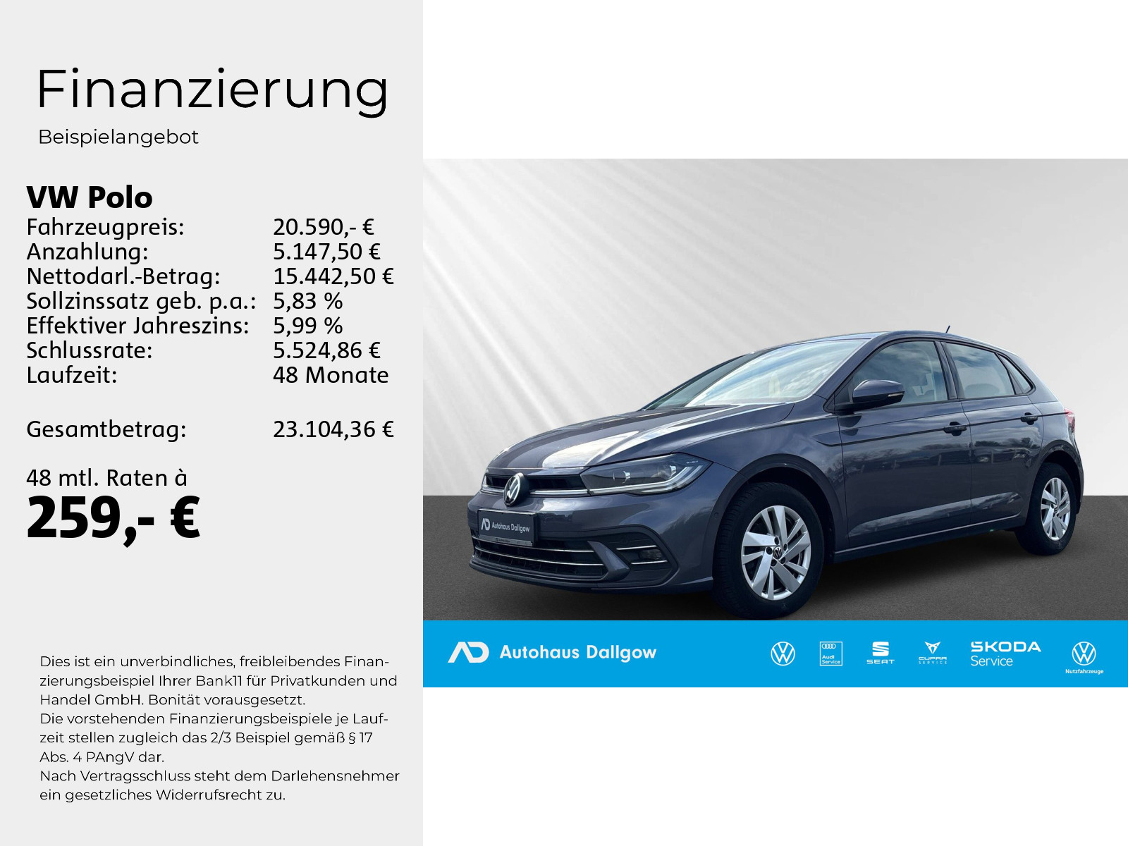 Polo Style Automatik 110PS Klima LED LM Regensen