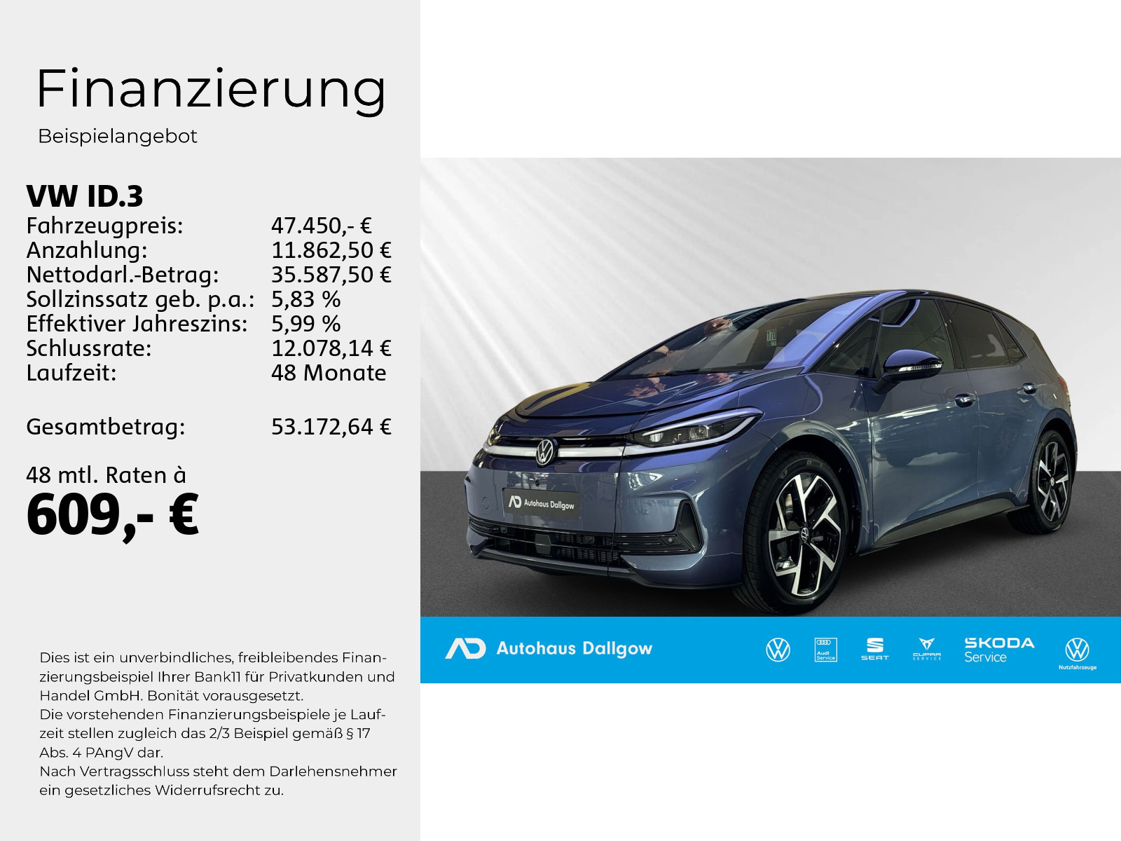 ID.3 Neo Style 140 kW (190 PS) 58 kWh 1- Gang-Automatik