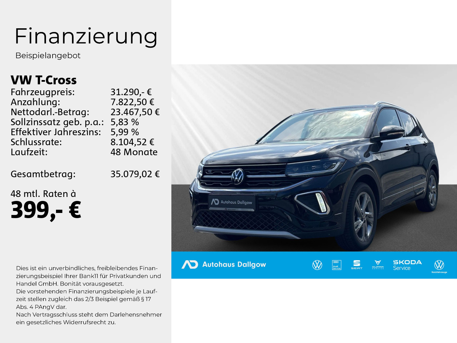 T-Cross R-Line (ehm UPE:43090) AHK IQ Drive RFK