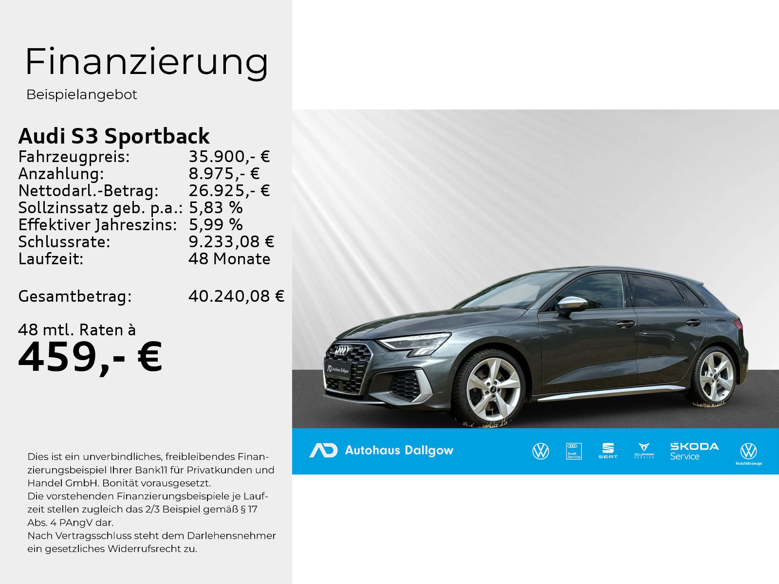 S3 Sportback TFSI 228(310) kW(PS) S tronic