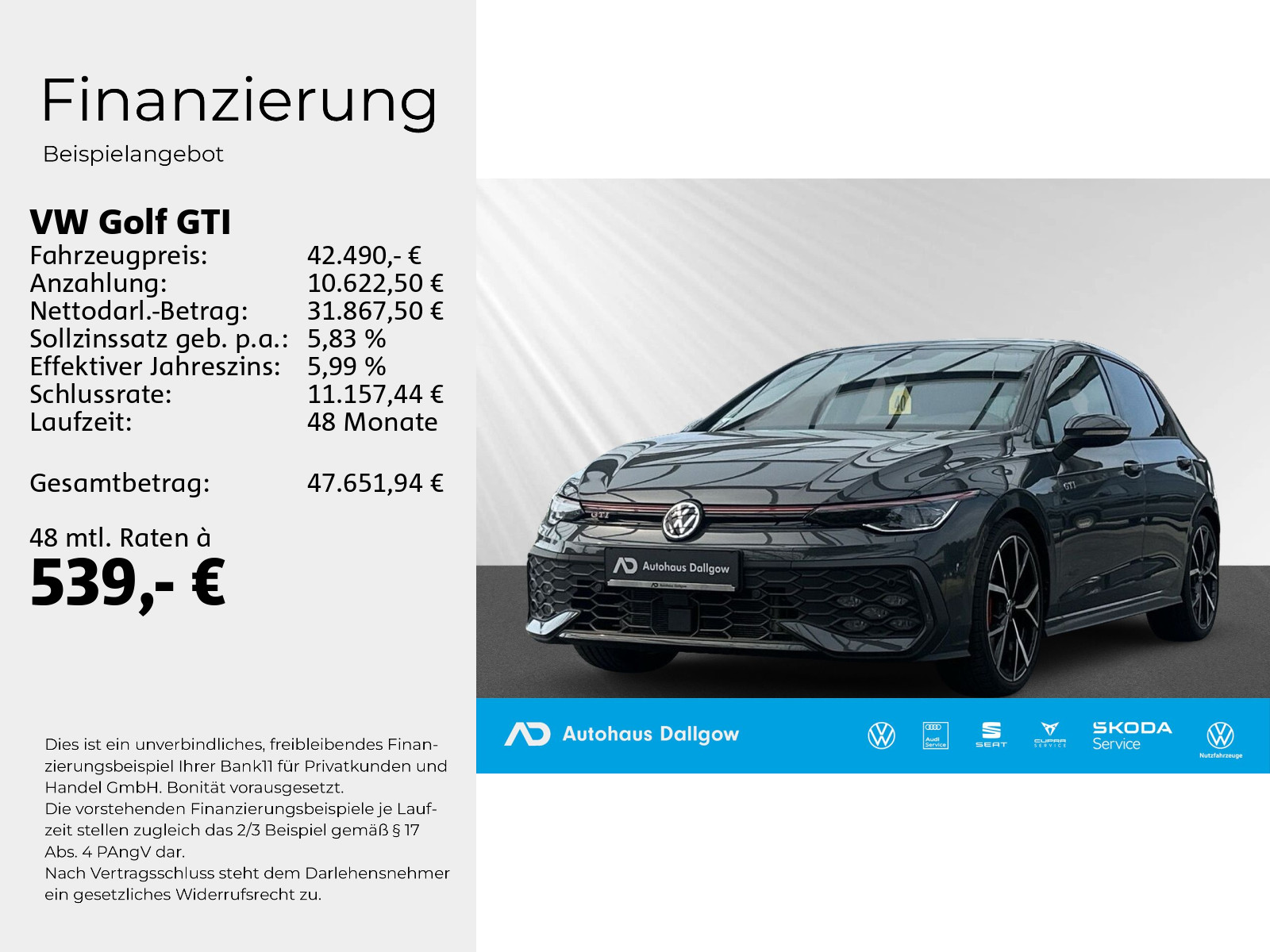 Golf GTI 2,0 l TSI OPF 195 kW (265 PS) 7 - DSG