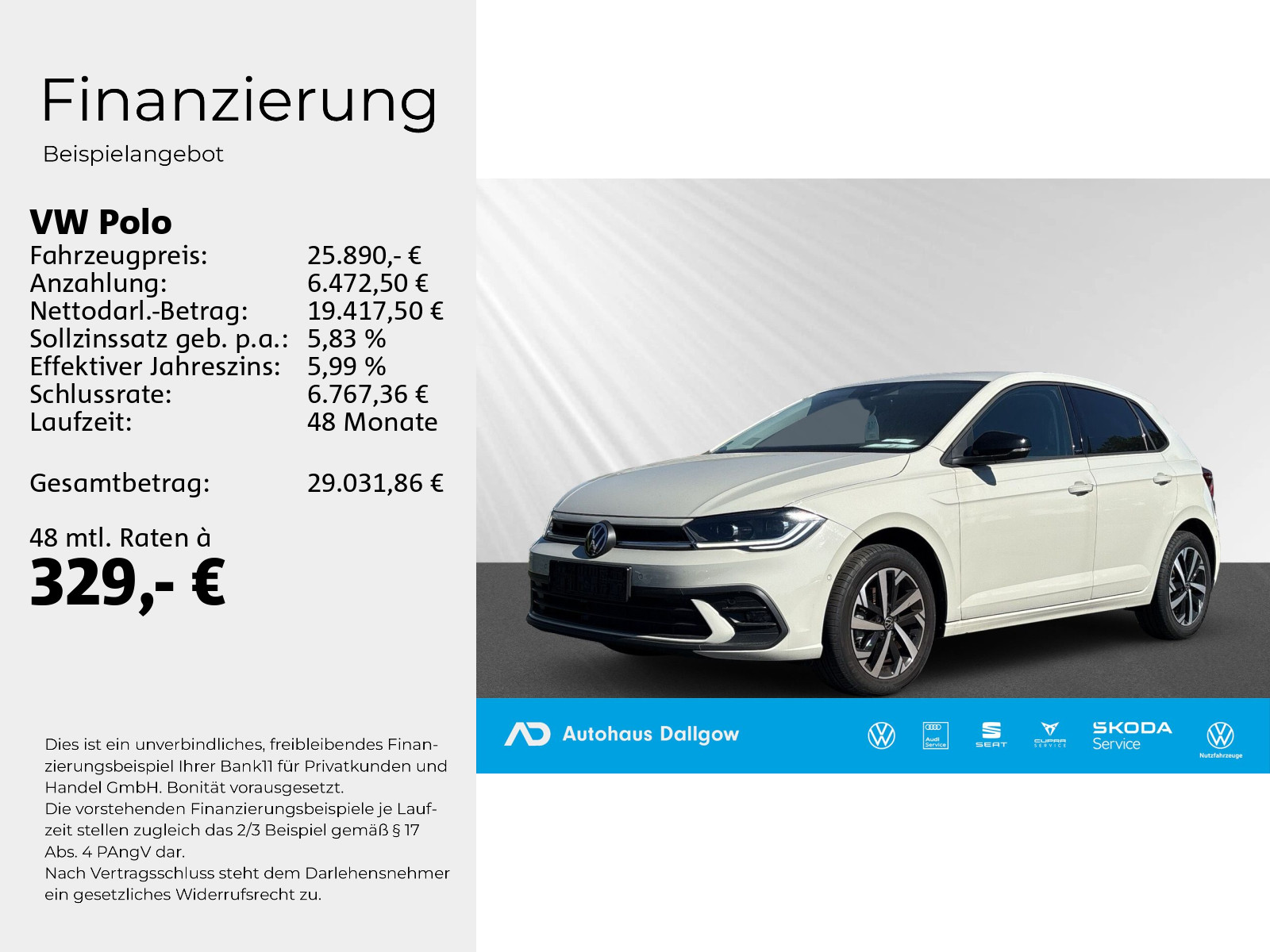 Polo Life 1,0 l TSI OPF 81 kW (110 PS) 7 -Gang-Doppelkupplungsgetriebe DSG