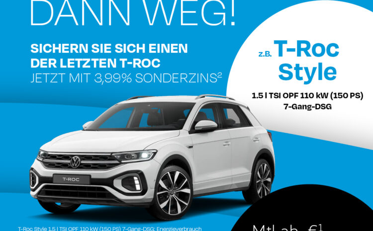  VW T-Roc Lagerwagen