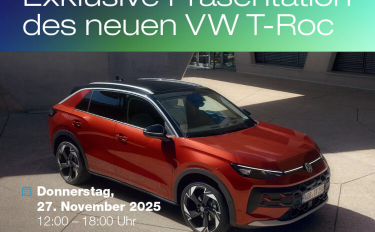  Exklusive Präsentation VW T-Roc