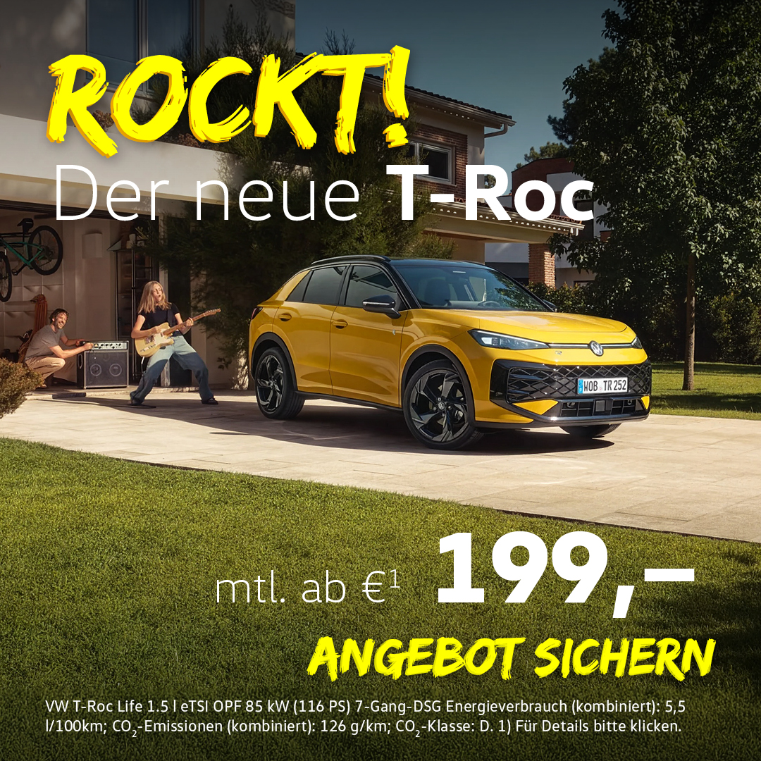 Der neue T-Roc für Privatkunden