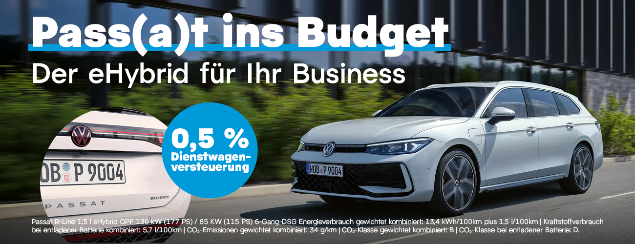 HEADER DESKTOP VW Passat Hybrid Sonderleasing Gewerbe