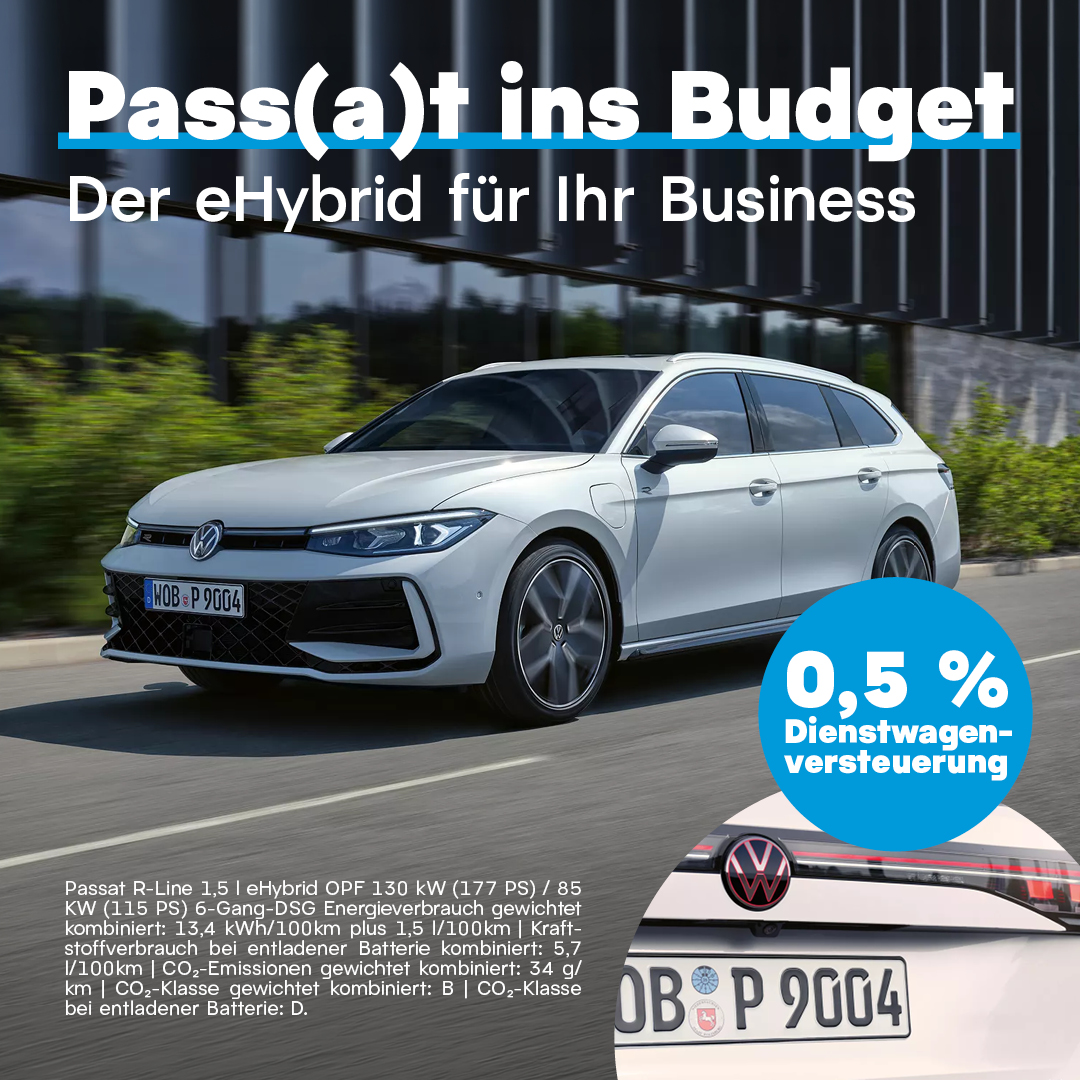 HEADER MOBILE VW Passat Hybrid Sonderleasing Gewerbe