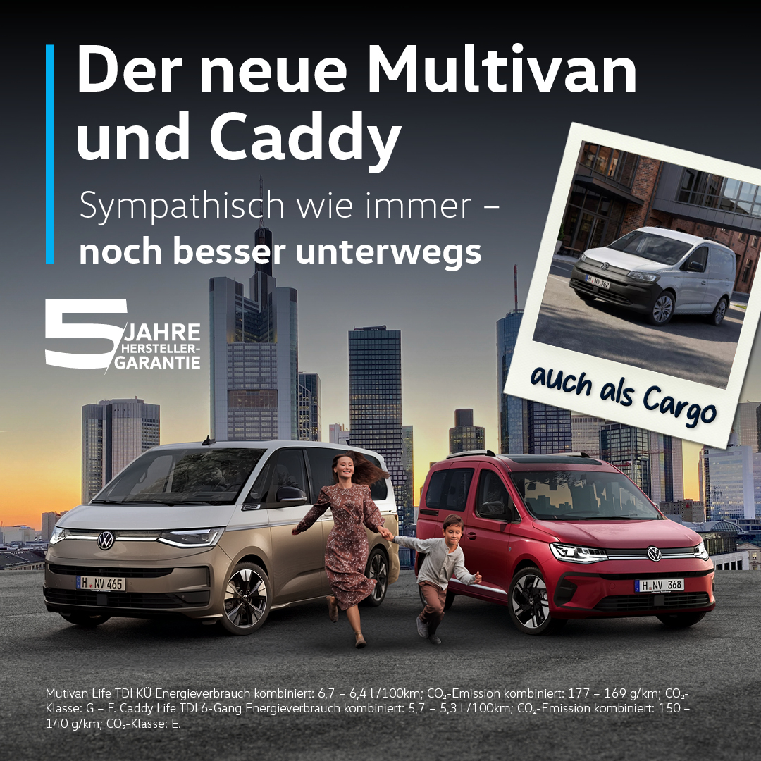 Header - Der neue VW Caddy und Multivan - mobil Header